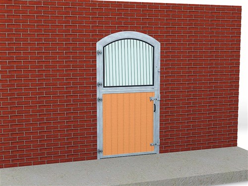 Staldeur met boog, 2-delig, 1200 B x 2000/2200 H mm