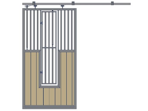 Cadre de grille publique pour porte d'écurie