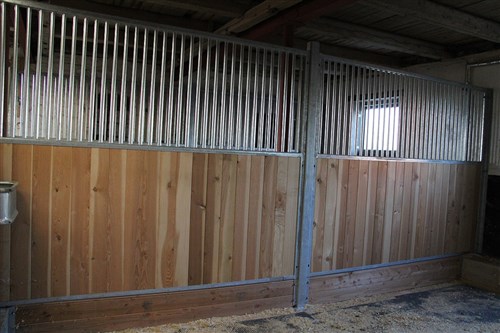 Tussenwand Abiana 351cm vaste maat Douglasie