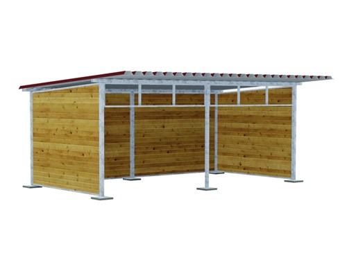 Abris de prairie 1400 x 350 cm