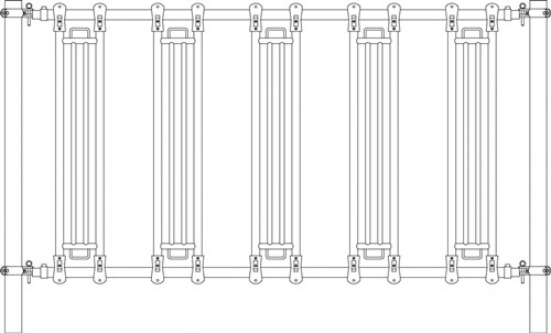 Barrière d'alimentation de sécurité 500 cm