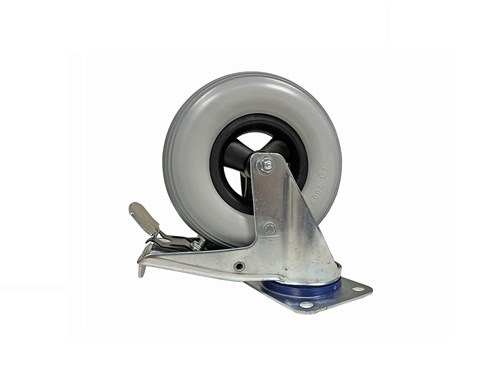 Roulette pivotante PU 200 mm