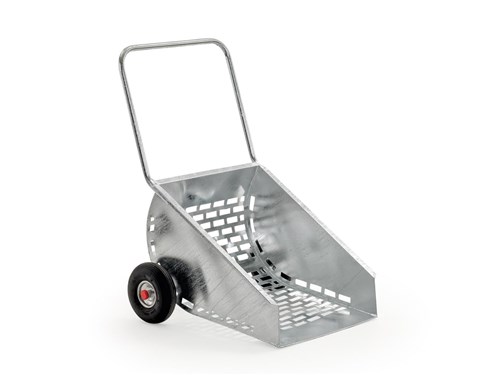 Chariot de box, pneus, tôle d'acier galvanisée