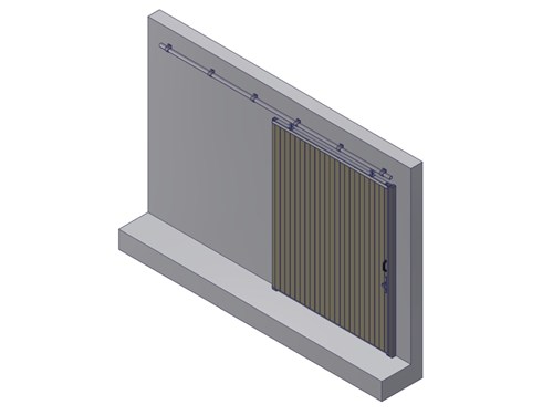 Porte d'écurie 200 B cm x350cm H