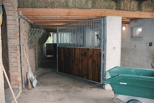 Draaibare tussenwand Douglas hout 3 m