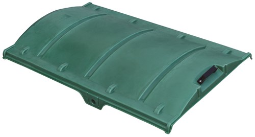 Couvercle à glissières et basculement, vert,
