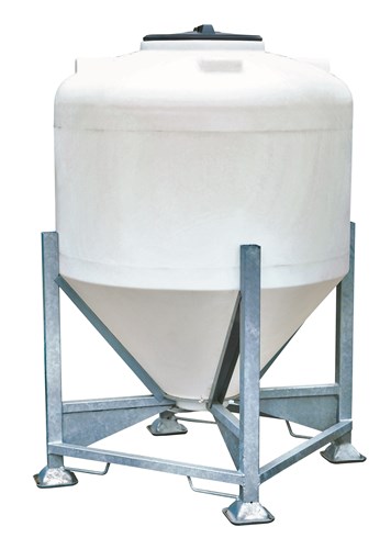 Silo 1000 L monobloc sur châssis avec vanne