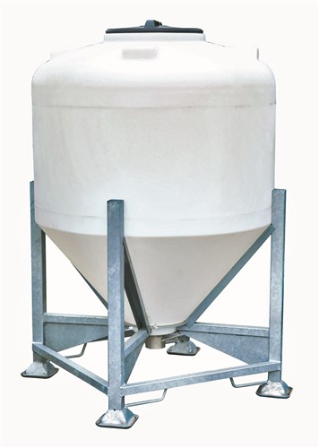 Silo 1000 L monobloc sur châssis