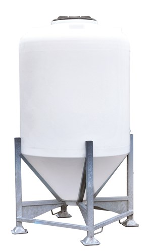 Silo 1500 L monobloc sur châssis avec vanne