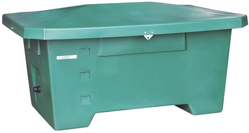 Container à grains 800 l. vert avec charnières