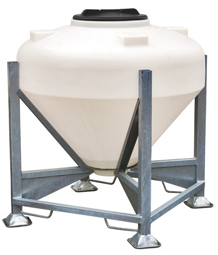 Silo 500 L monobloc sur châssis avec vanne