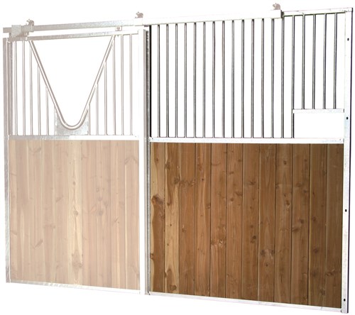 Façade de box sans porte Douglas lg 4m