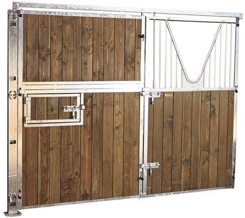 Façade de box ouvrante pleine bois/col de cygne Lg 3m
