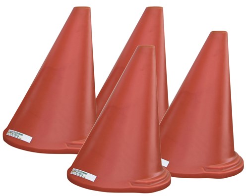 Jeu de 50 cônes d'attelage avec  balle