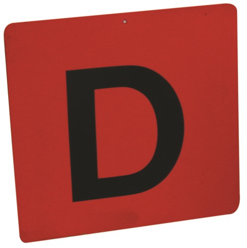Jeu de lettres de maniabilité A B C D Fond rouge