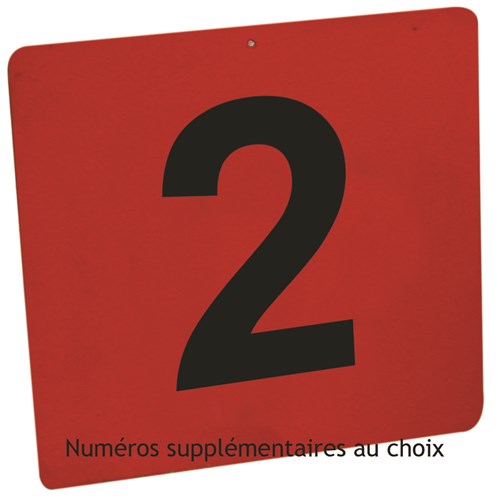 Numéros supplémentaires de maniabilité  au choix Fond rouge
