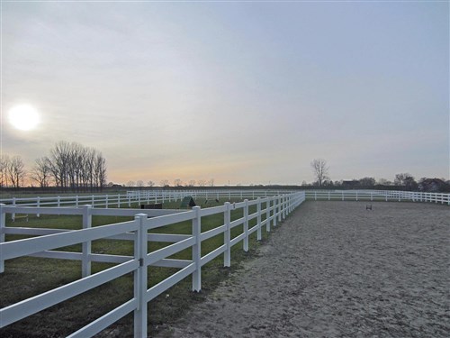 Rijpiste omheining compleet type Ranch S 3 20 x 60 m