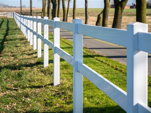 Clôture en plastique pour manège type S 2, 20 x 40 m