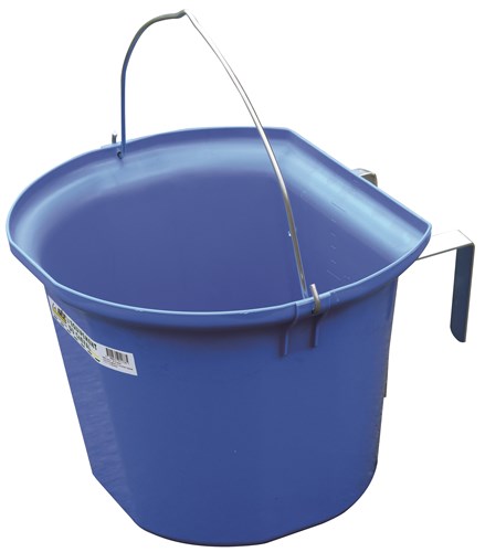 Seau/Mangeoire à crochets avec anse 17,5 l.
