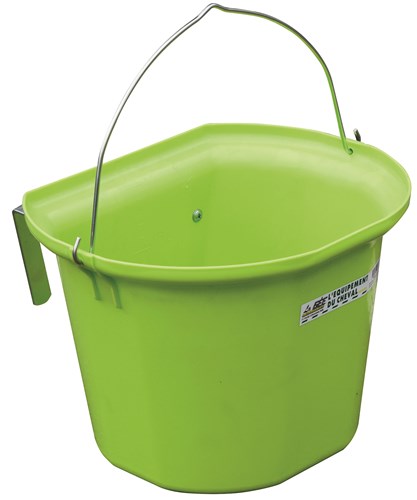 Seau/Mangeoire à crochets avec anse 17,5 l.