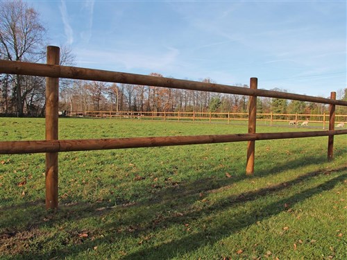 Tringle de clôture 10.0 x L 250 cm, marron