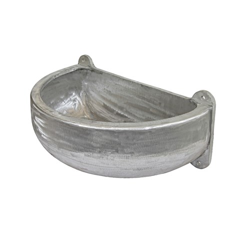 Aluminium voerbak halfrond