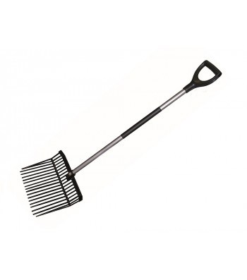 Fourche panier prof., avec manche en aluminium