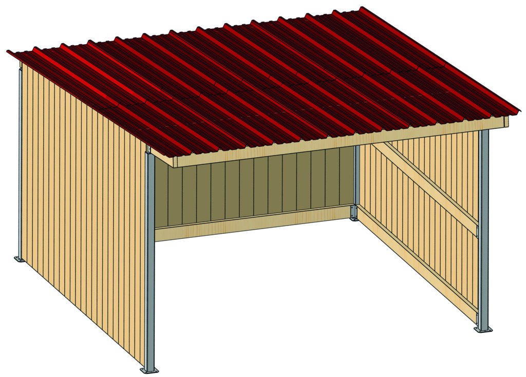 Abri 4 x 4m