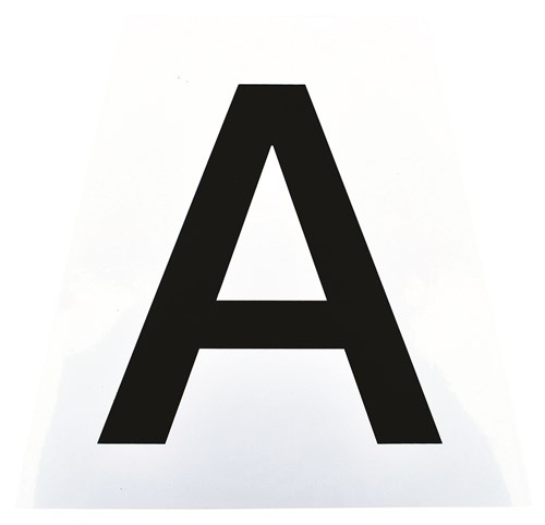 Jeu d’autocollants supp. de 12 lettres pour plots de dres.