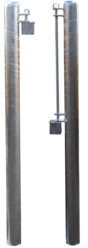 Paire de poteaux à fixation cadenassable  Ø 102 mm -