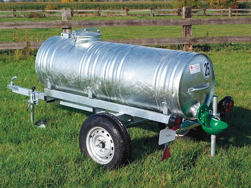 Citerne à eau 400 litres, avec roue de support et éclairage
