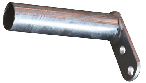 Embout à platine en «L» intérieur poteau longueur total