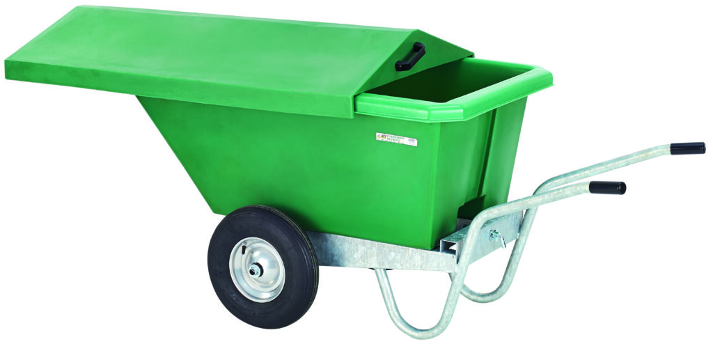 Brouette 330 L avec couvercle rotomoulé