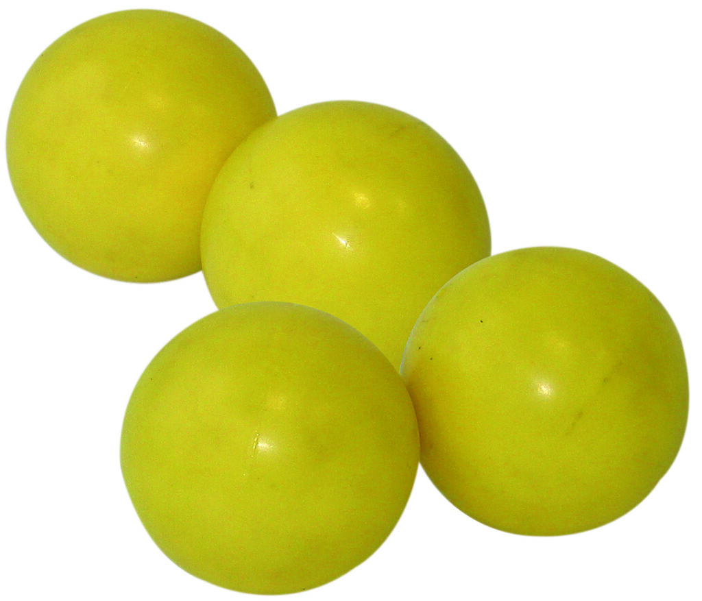 Balle jaune pour cône d'attelage