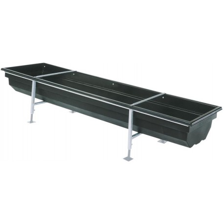 Auge PE à bovins, standard  3 m x 0,85 m (4 pieds)