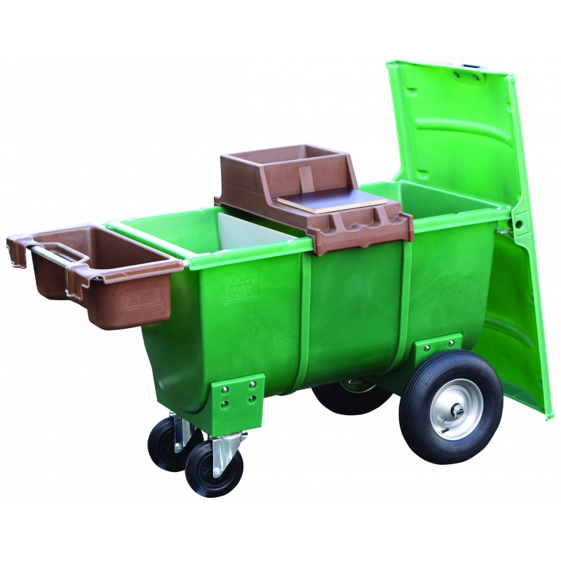 Voerkar PRO-FEED 350L groen GEPATENTEERD - Afbeelding 4