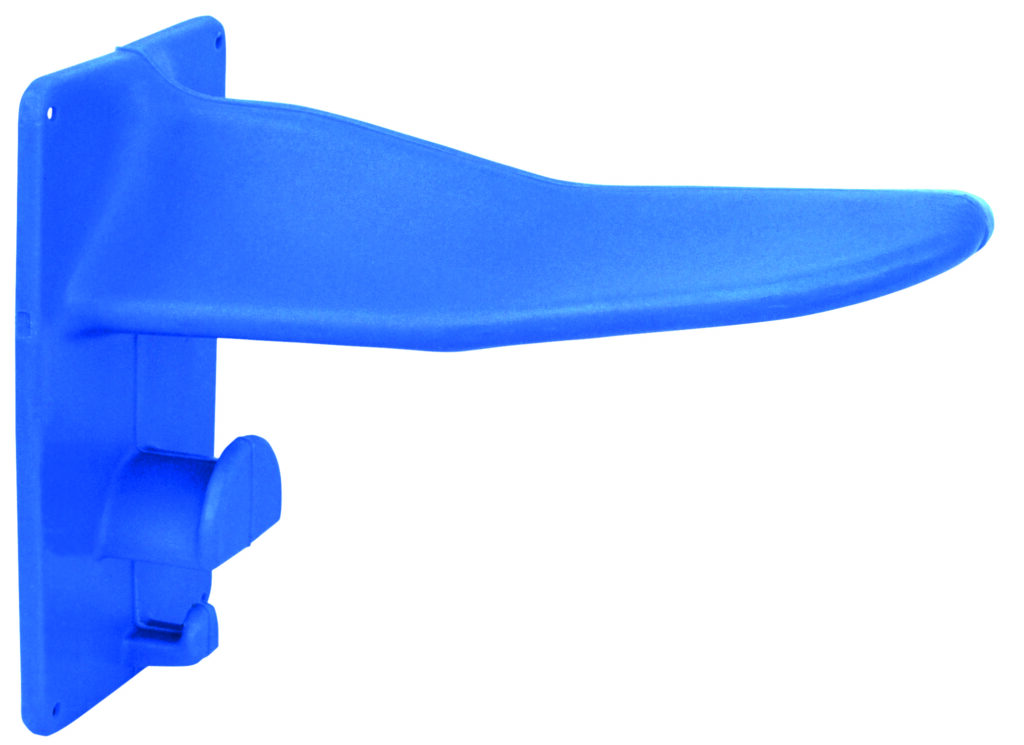 Porte-selle plus turquoise avec porte-brides en résine