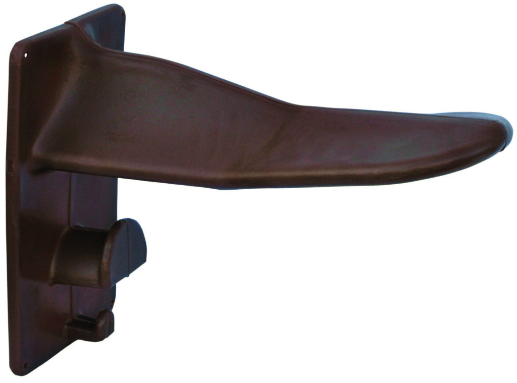 Porte-selle plus chocolat avec porte-brides en résine